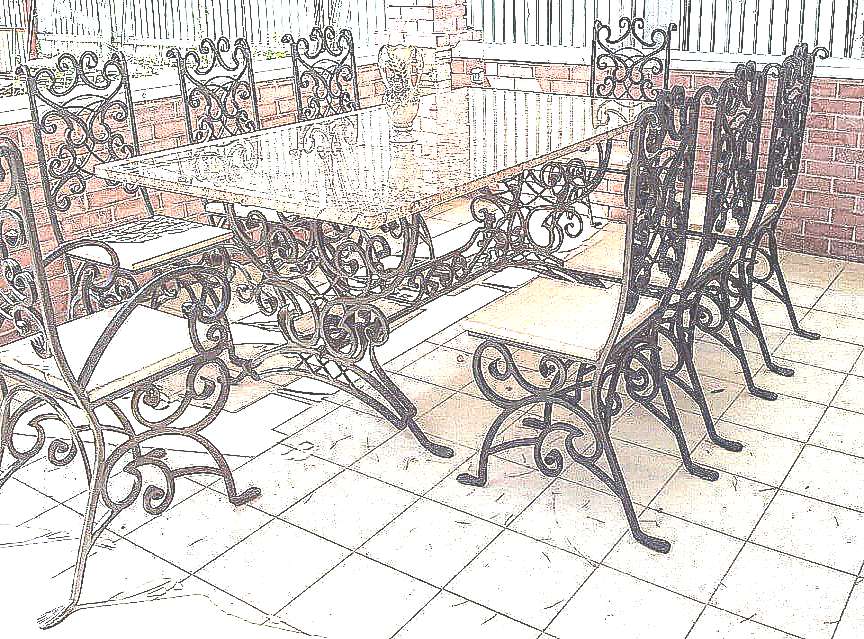 Художественная ковка столов